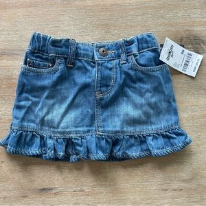 *NWT* 9M OshKosh Baby Girl Denim / Jean Skirt